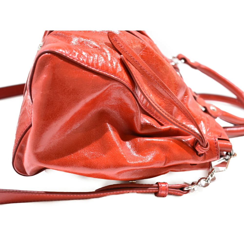 Miu Miu Leather Handbag Shoulder Vivid Bag Red Color Crossbody
